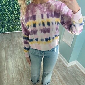 Purple Tie Dye Sweatshirt Size Small